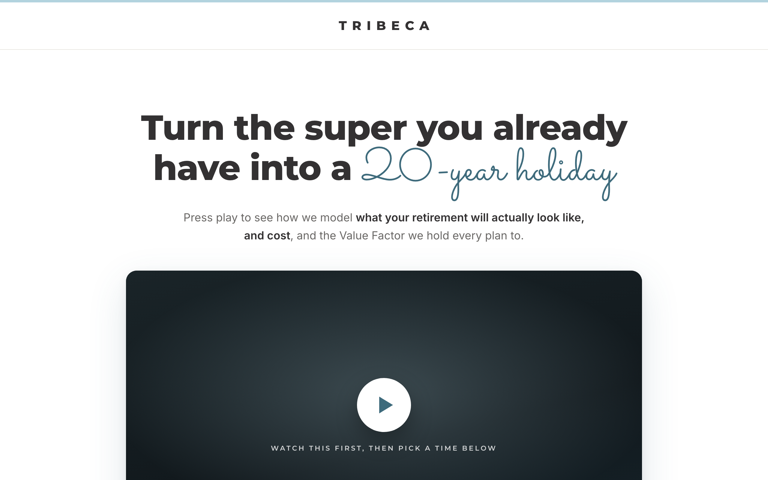Landing page preview